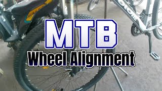 Mountain Bike Wheel Alignment shopboys mtb wheelalignment [upl. by Aelahs]