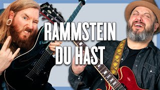 Rammstein Du Hast Guitar Lesson  Tutorial feat JamieSlays [upl. by Litch]