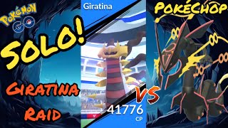 First Ever SOLO Giratina Origin Forme Raid  Pokémon Go [upl. by Colton]