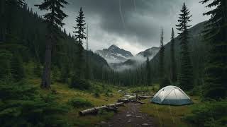 Campsite Rain Perfect Ambience for Sleep and Relaxation [upl. by Htebzile]