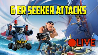 Boom Beach Warships Season 62 Seeker Attacks [upl. by Ecad808]