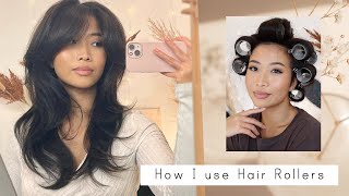 Easy Hair Rollers Tutorial  Salon Blowout At Home [upl. by Yrailih878]