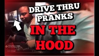 Extreme Drive Thru Pranks in the Hood Gone Wrong‼️ 👮🏾‍♂️Police called [upl. by Uah]