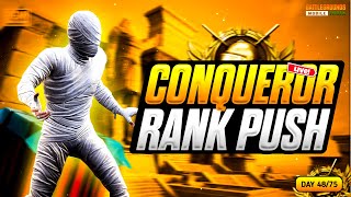 NEW SEASON RANK PUSH  RUSH GAMEPLAY TO CONQUEROR BGMI LIVE ⛔Day 4875 bgmilive jonathangaming [upl. by Assened]