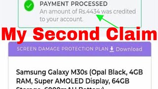 I Claimed My Second Mobile Insurance thru Acko with Payment Proof M30S Screen Protection Plan Claim [upl. by Eisak]