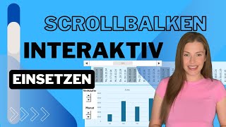 SCROLLBALKEN in Excel Interaktive Zeitachsen und dynamische Diagramme erstellen [upl. by Tavish]