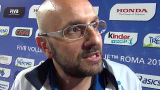 FIVBWorldLeague  ItaliaPolonia 31 intervista a Mauro Berruto [upl. by Draillih]