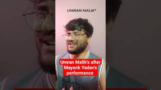 Umran Maliks Interview after Mayank Yadavs performance ft IPL 2024 🤣 shorts [upl. by Lars494]