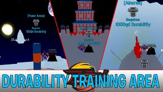 All Durability Training Areas In Anime Fighting Simulator Roblox [upl. by Carina]