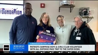 Volunteer surprised with all expense paid trip to Super Bowl [upl. by Paresh]