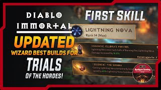 UPDATED  Wizard Best Builds For Trials of the Hordes  Diablo Immortal [upl. by Roanna555]