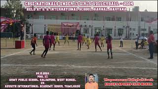 CBSE Nationals 2024 U17Girls VolleyballAPS Kalimpong WestBengal vs ADVAITH Hosur TN Thayumanavan [upl. by Sirehc]