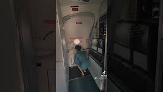 MD80 Overwing Exit amp Door Opening trending video cabincrew flightattendant viral [upl. by Donelu375]