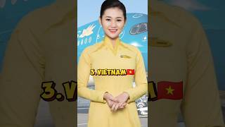 Top 10 Most Beautiful Air hostess Uniform😍🔥Shortsyoutubeshortsairhostess [upl. by Assillam]