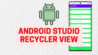 How to use RecyclerView in Android Studio  2024 [upl. by Malha]