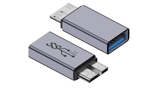 Product Preview USBC female to USB 30 MicroB Adapter Single Direction [upl. by Icyaj]