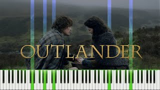 Outlander Opening Theme  The Skye Boat Song Piano Tutorial Synthesia [upl. by Nylessej946]