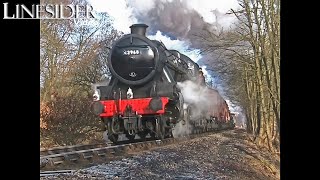 Stanier Mogul 42968 Standard 4 80002 amp Jinty 47279 KWVR February 2006 [upl. by Eninahpets579]