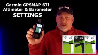 Garmin GPSMAP 67i Altimeter amp Barometer Settings [upl. by Lsiel]