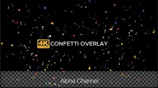 Confetti Green Screen Overlay Animation 1 [upl. by Maram]