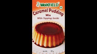 Caramel Pudding using instant Weikfield caramel pudding mix [upl. by Arytas]