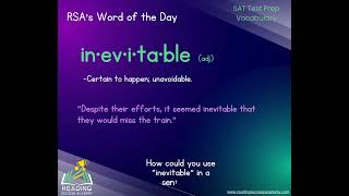 RSAs Word of the Day 111324 vocabularyword [upl. by Towers]