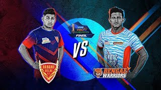 Pro Kabaddi League 7 FINAL  PKL 7  Dabang Delhi vs Bengal Warriors Bengal won by 3934 [upl. by Hildy775]