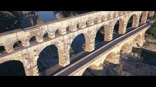 On Top of the Pont du Gard Aqueduct [upl. by Edroi]