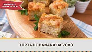 COMO FAZER TORTA DE BANANA DA VOVÓ  Receitas de Minuto 279 [upl. by Stalder]