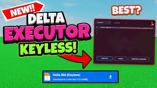 Roblox FREE KEYLESS Mobile Executor  DELTA UPDATE🔥  Roblox Executor [upl. by Boesch176]