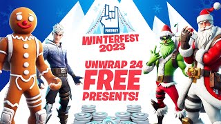 Fortnite Winterfest 2023 All Presents amp Rewards [upl. by Oiludbo]