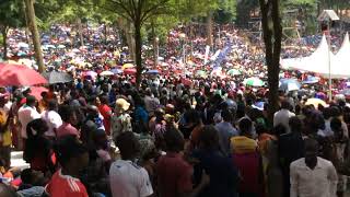 Pilgrims dancing to Church Hymn sung by Nebbi diocese  Uganda Martyrs Day 2024 [upl. by Bob620]