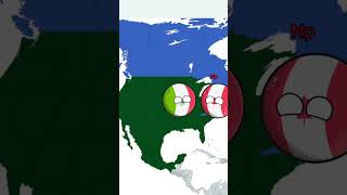 Mexico amp Canada vs Usa america countryballs shorts [upl. by Llebpmac629]