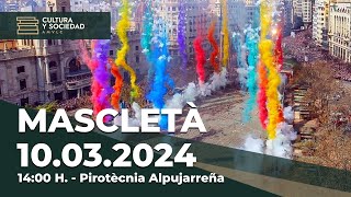 Mascletà 10 de Marzo Pirotecnia Alpujarreña  Fallas 2024  Retransmisión en directo [upl. by Nirak348]