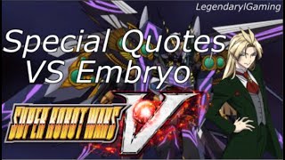 SRW V Special Quotes VS Embryo Hysterica [upl. by Bryan]