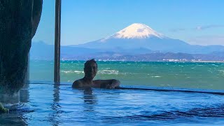 Mt Fuji Onsen Bath Experience  Enoshima [upl. by Alaehs]