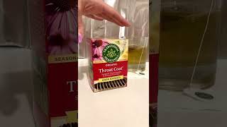 In Hand Review of Traditional Medicinals Tea Organic Throat Coat Lemon Echinacea [upl. by Ettenoitna]