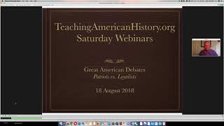 Saturday Webinar Patriots vs Loyalists [upl. by Anneyehc476]