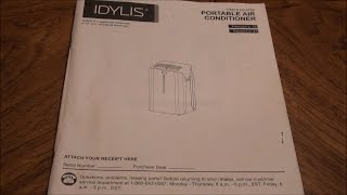 Lowes Idylis 10000 BTU AC Instructions Model 0146709 [upl. by Nylesor]