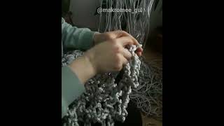 makrome salıncak tabanı macrame handmade diy [upl. by Nerrol]