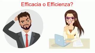 Efficacia o efficienza [upl. by Llejk]