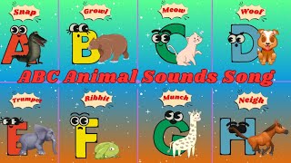 ABC Animal Sounds Song A4TH10  Phonics Animals Song  Kids TV [upl. by Norra]