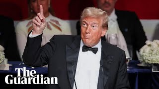 Trump’s insults draw laughs at Catholic charity dinner as Harris appears remotely [upl. by Seumas713]