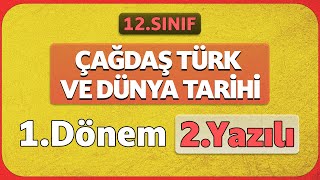 12Sınıf Çağdaş Türk ve Dünya Tarihi 1Dönem 2Yazılı Soruları Cevapları [upl. by Azitram]