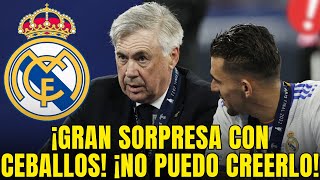 ¡NADIE ESPERABA ESTO DE CEBALLOS ¡ANCELOTTI NO PUEDE CREERLO NOTICIAS DEL REAL MADRID HOY [upl. by Servetnick]