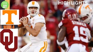 Tennessee Volunteers vs Oklahoma Sooners Game Highlights College Football [upl. by Agathe]