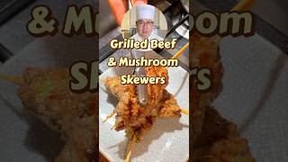 Grilled Beef amp Mushroom Skewers [upl. by Ahtnamas]