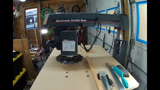 Craftsman Radial Arm Saw the first cut is the deepest [upl. by Hnirt]