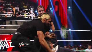 CM Punks lie detector test on quotMiz TVquot ends in chaos Raw Dec 3 2012 [upl. by Lerrud]