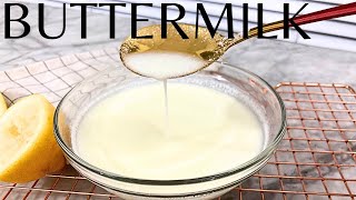 THE CORRECT WAY TO MAKE YOUR BUTTERMILK SUBSTITUTE [upl. by Anaiviv167]